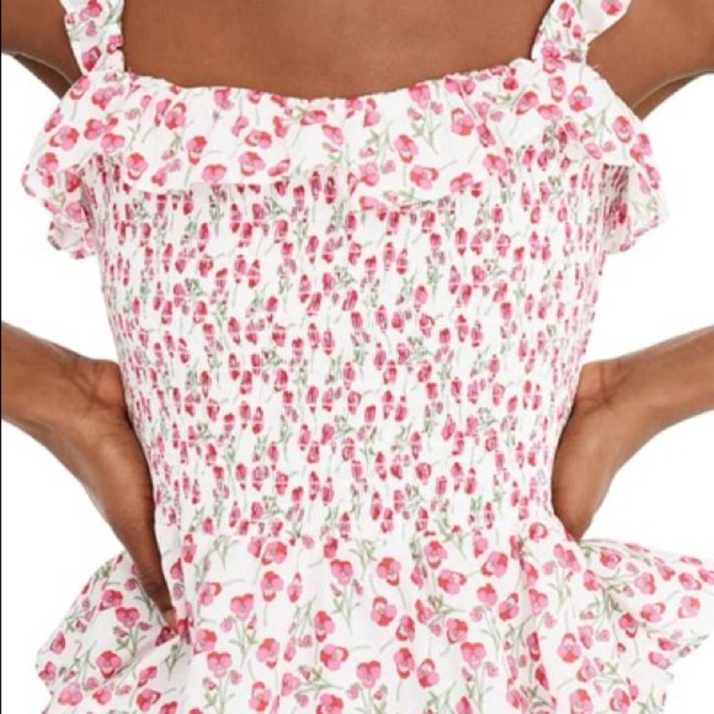 Jcrew Liberty Floral Smocked Tank Size Small
